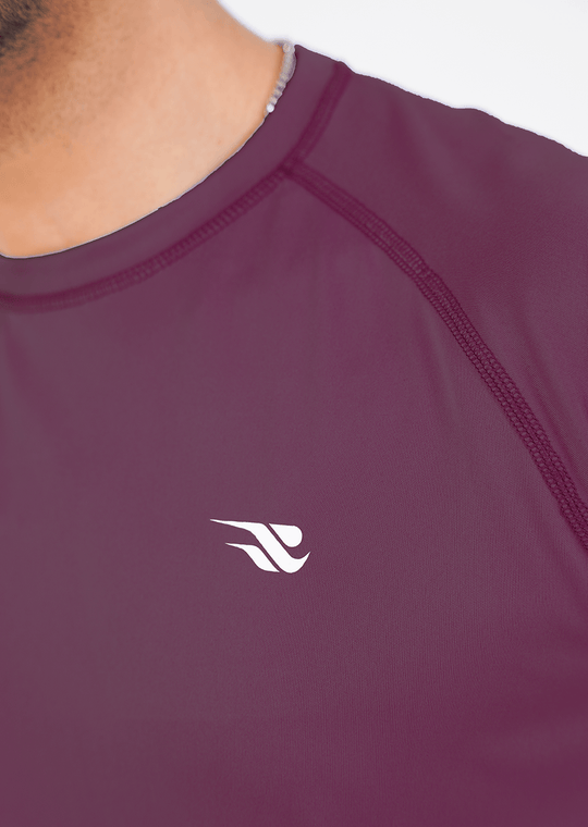 Men's Basic Performance T-Shirt - Deep Plum