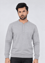 Notch Neck - Heather Grey