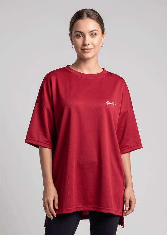 Prime Oversized T-Shirt - Maroon