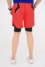 Elite Grid Dual Short - Red