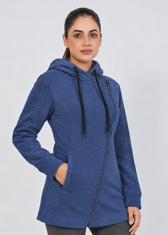 Crossover Hoodie - Navy Gymrun