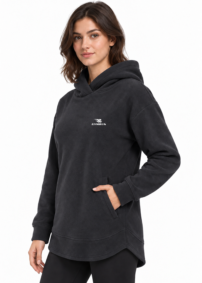 Cozy Curve Hoodie - Black Gymrun