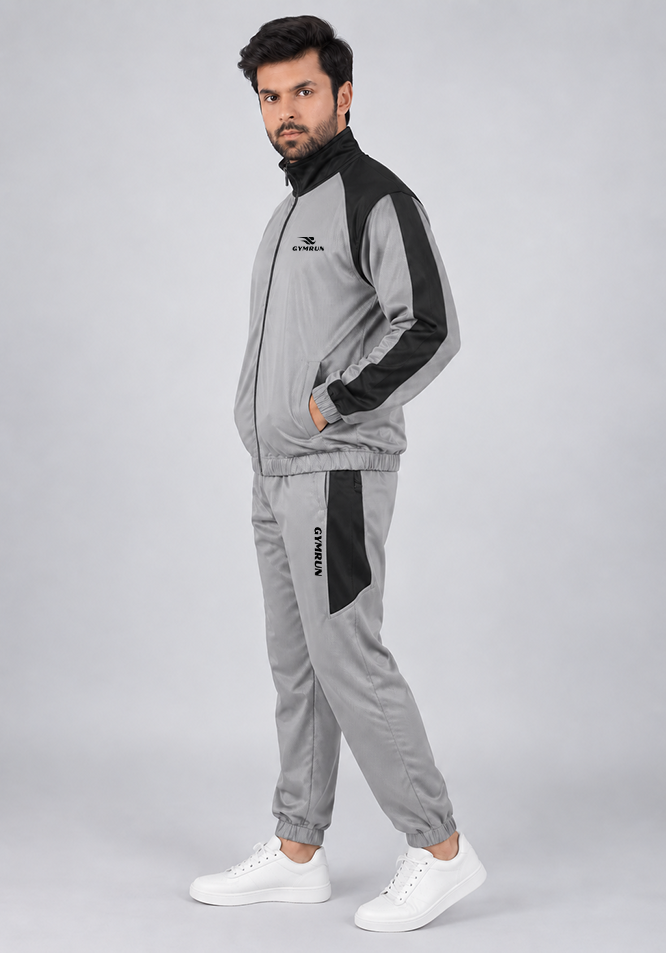 Season Flow Tracksuit - Grey Gymrun