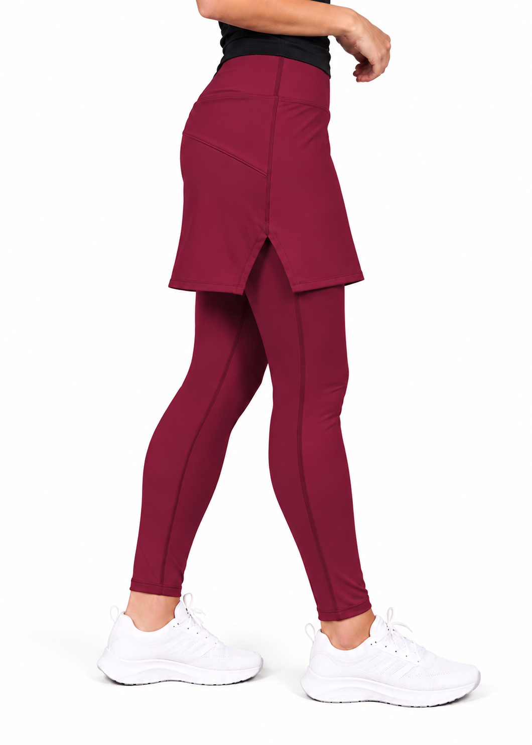 Stride Short Tights - Maroon Gymrun