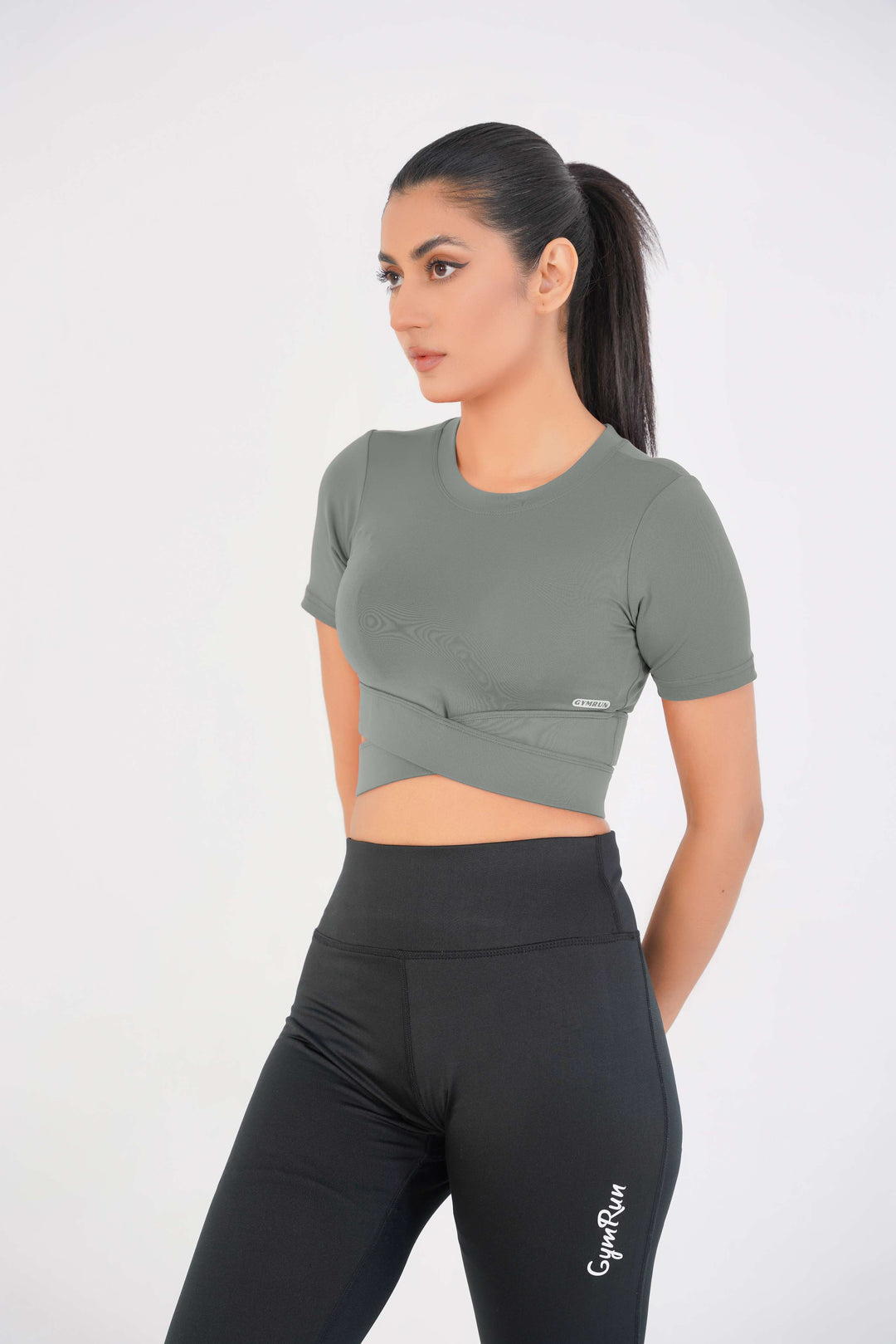 Cropped Wrap Tee