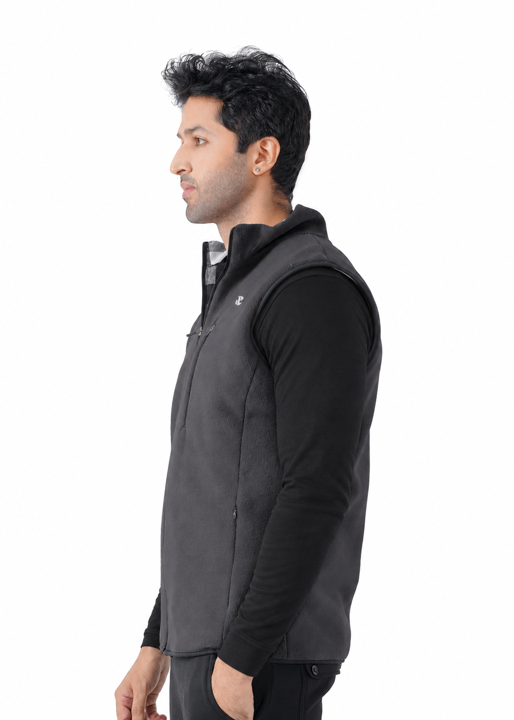 Comfy Polar Vest - Charcoal GYMRUN Activewear