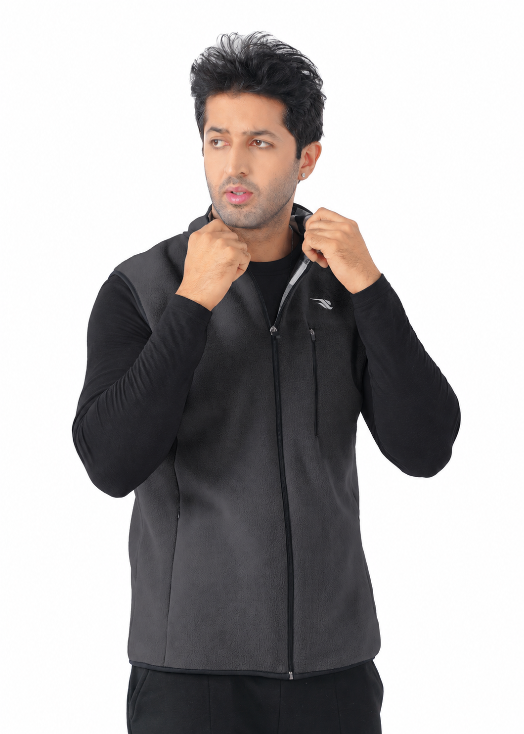 Comfy Polar Vest - Charcoal GYMRUN Activewear
