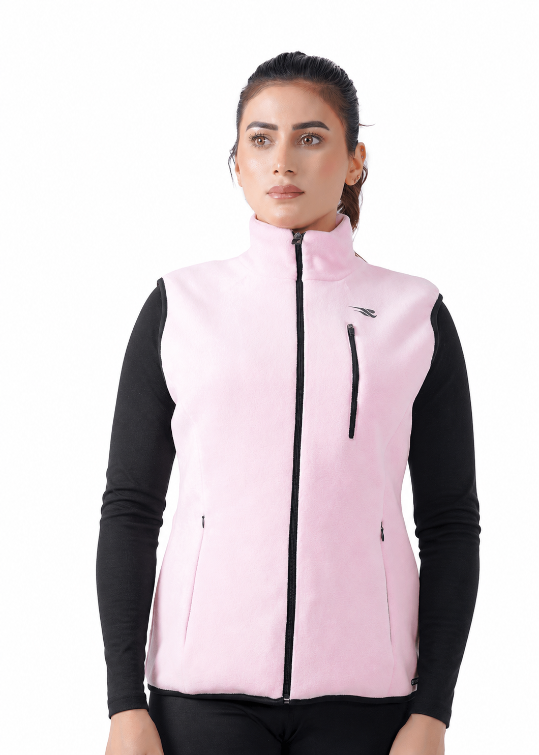 Chill Wave Polar Vest - Pink GYMRUN Activewear