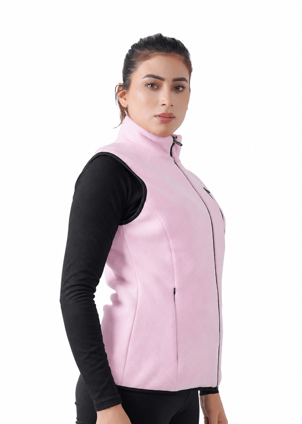 Chill Wave Polar Vest - Pink GYMRUN Activewear