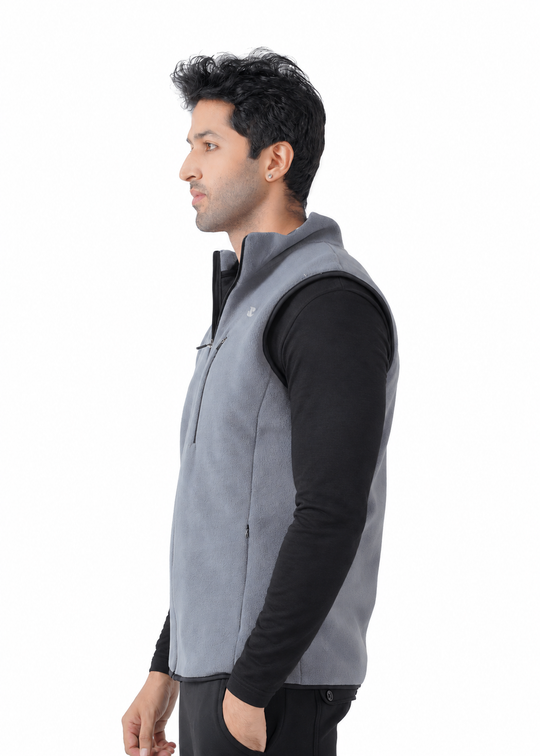 Comfy Polar Vest - Grey GYMRUN Activewear