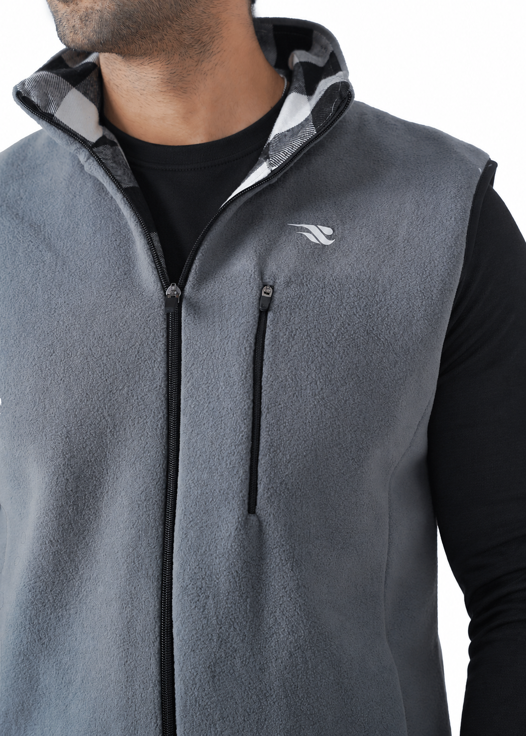 Comfy Polar Vest - Grey GYMRUN Activewear