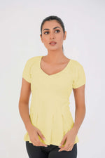 Blooming Top - Yellow