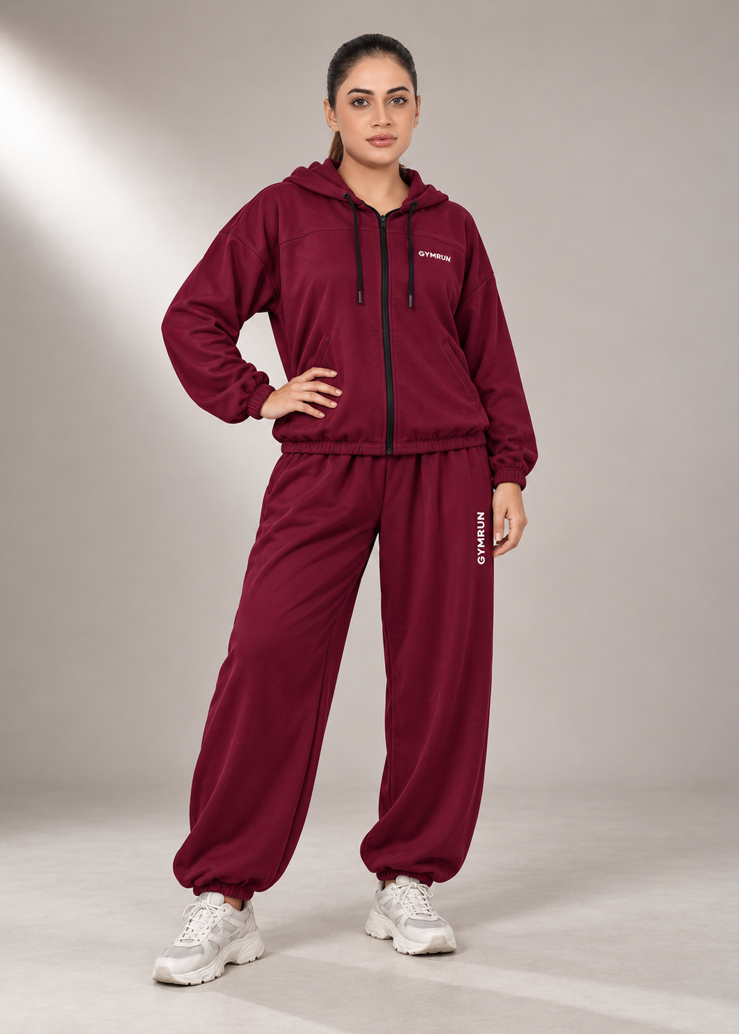 Zero Fit Tracksuit - Maroon Gymrun