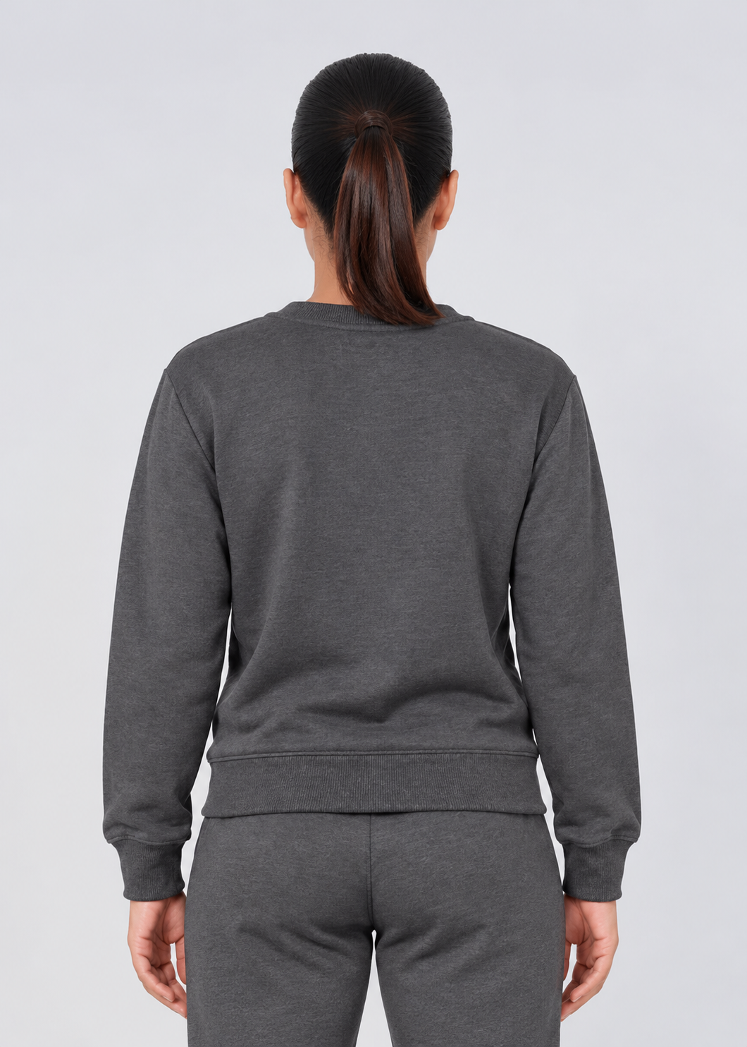 Stride Edge Sweatshirt - Charcoal/Heather Grey Gymrun