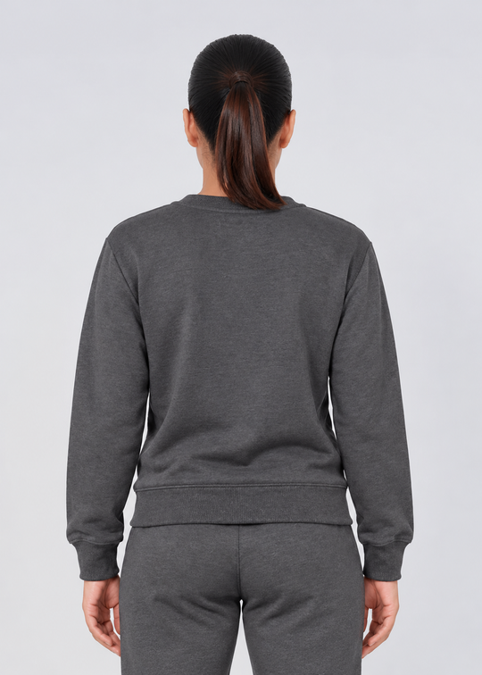 Stride Edge Sweatshirt - Charcoal/Heather Grey Gymrun