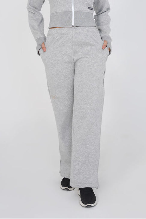 Supreme Wide Leg Trouser - Heather Grey