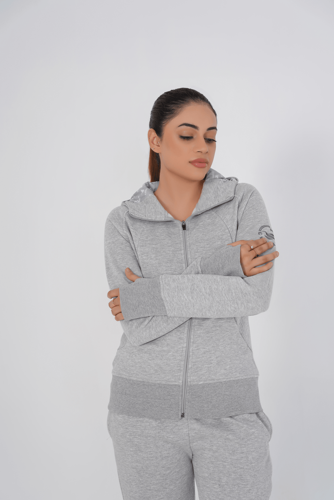 Supreme Track Suit - Heather Grey