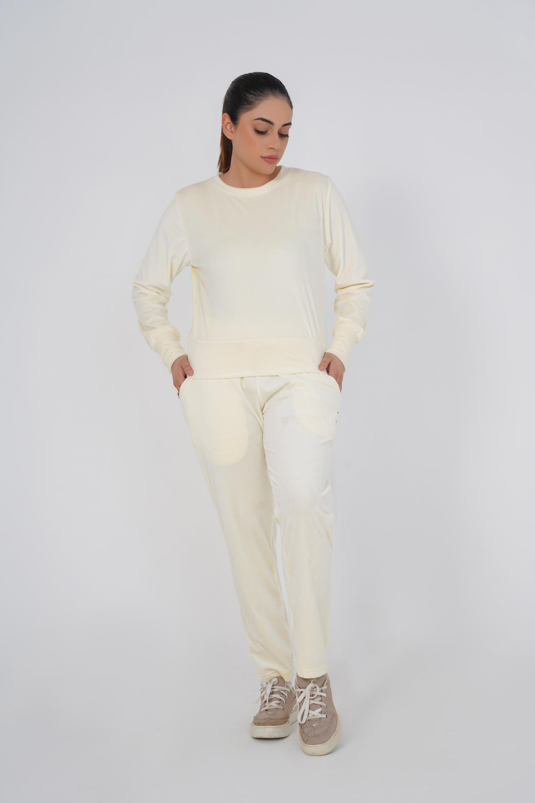 Ribbed velvet Trouser