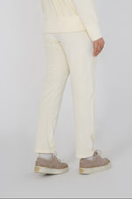 Ribbed velvet Trouser - Off White