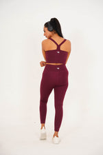 Pro-Fit Athletes Set - Maroon (Sports Bra + Legging)