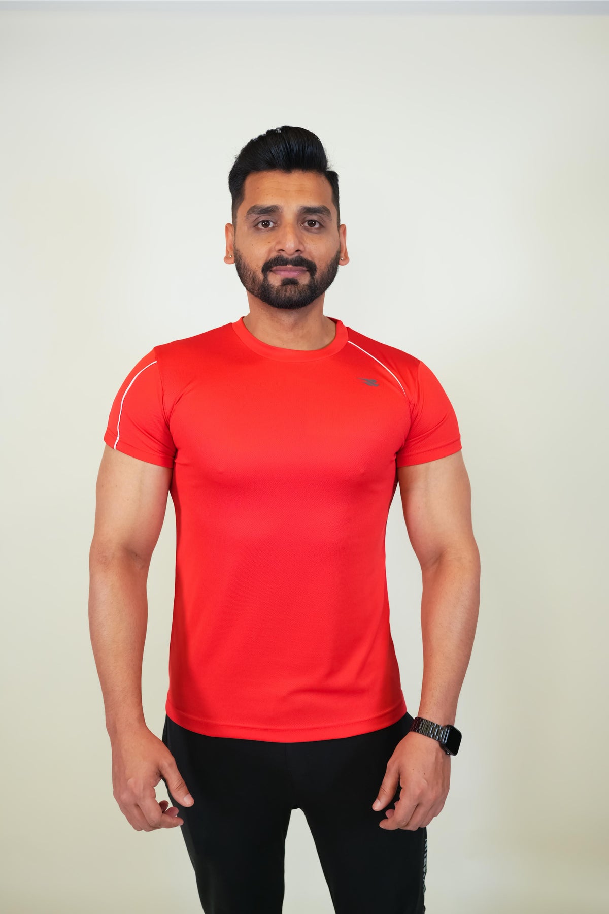 Cool Mesh Tee - Red - GYMRUN Activewear