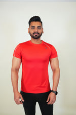 Cool Mesh Tee - Red - GYMRUN Activewear
