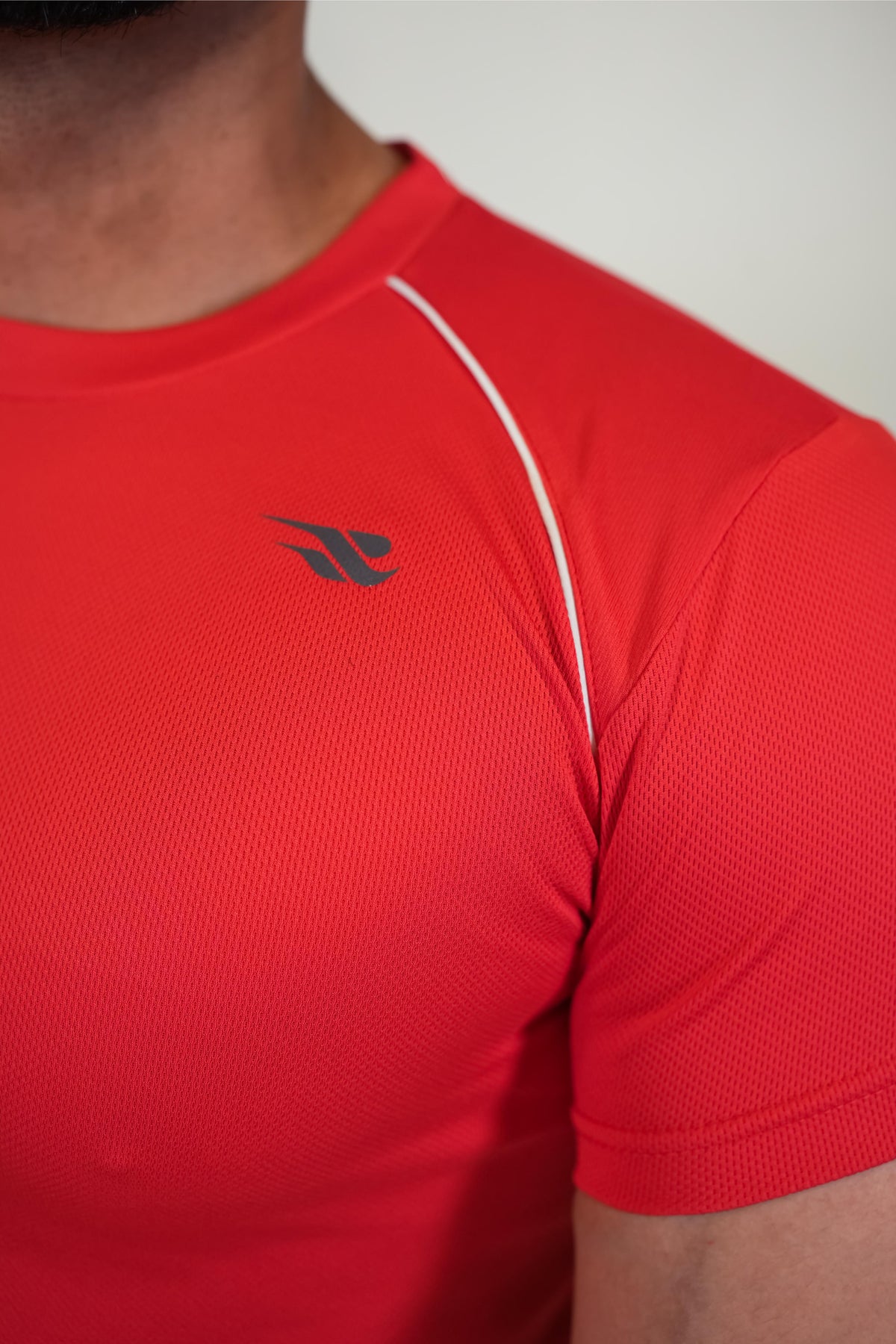 Cool Mesh Tee - Red - GYMRUN Activewear