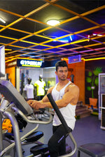 Iconic Training Stringer - White - GYMRUN Activewear