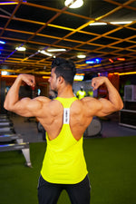 Iconic Training Stringer - Yellow - GYMRUN Activewear