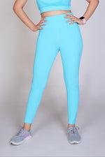 Flexi – Fit Mesh Sports (Sports Bra + Legging) with Pocket - Blue