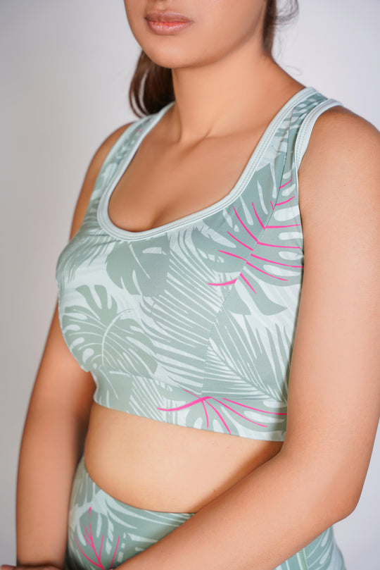 Pro-Fit Sublimated Sports (Sports Bra + Legging)  - White