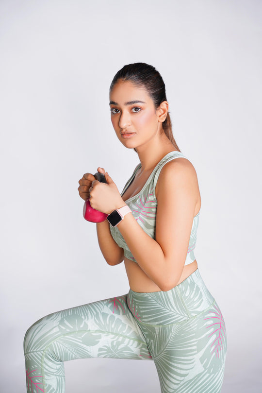 Pro-Fit Sublimated Sports (Sports Bra + Legging)  - White