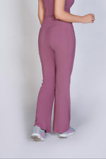 Supreme Bell Bottom Ribbed Leggings - Pink