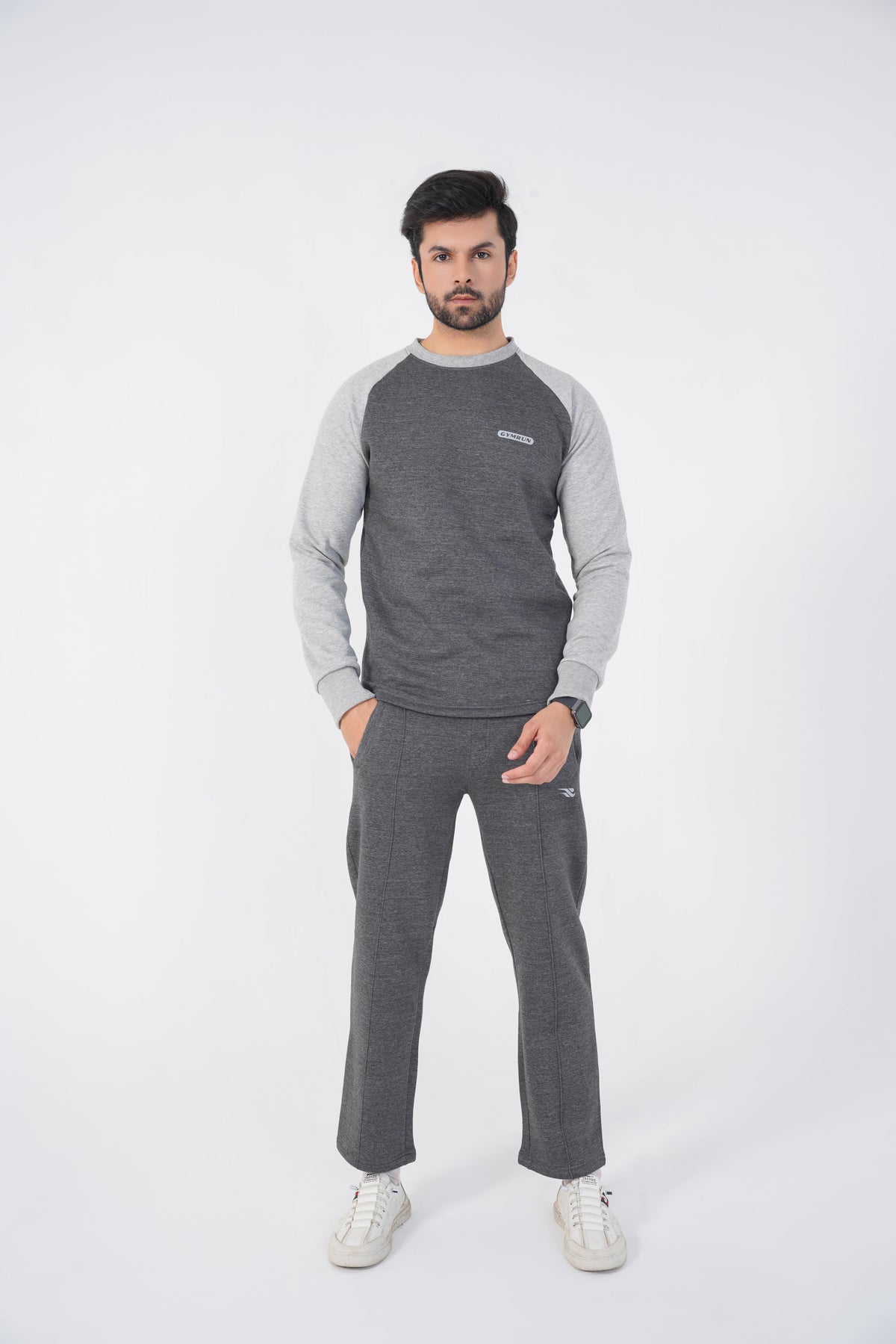 Rhythm Crew Sweat shirt - Charcoal/Heather Grey
