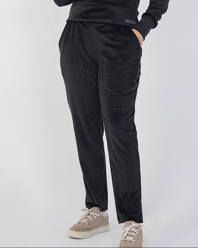 Ribbed velvet Trouser-Black