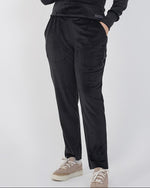 Ribbed velvet Trouser-Black