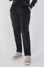 Ribbed velvet Trouser-Black