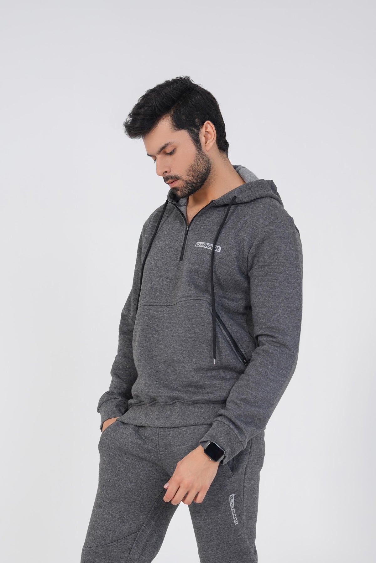Crest Hoodie - Charcoal