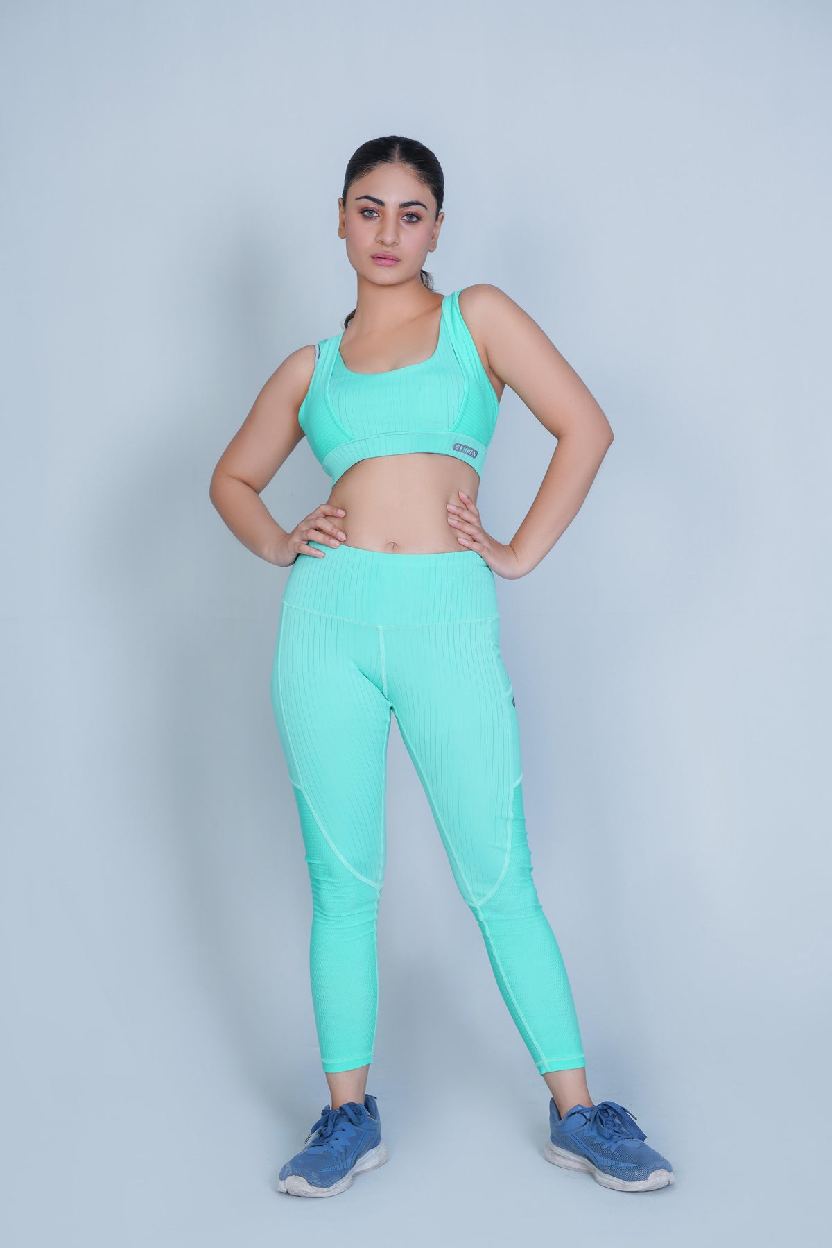 Classic Vent Set- Blue (Sports Bra + Legging)