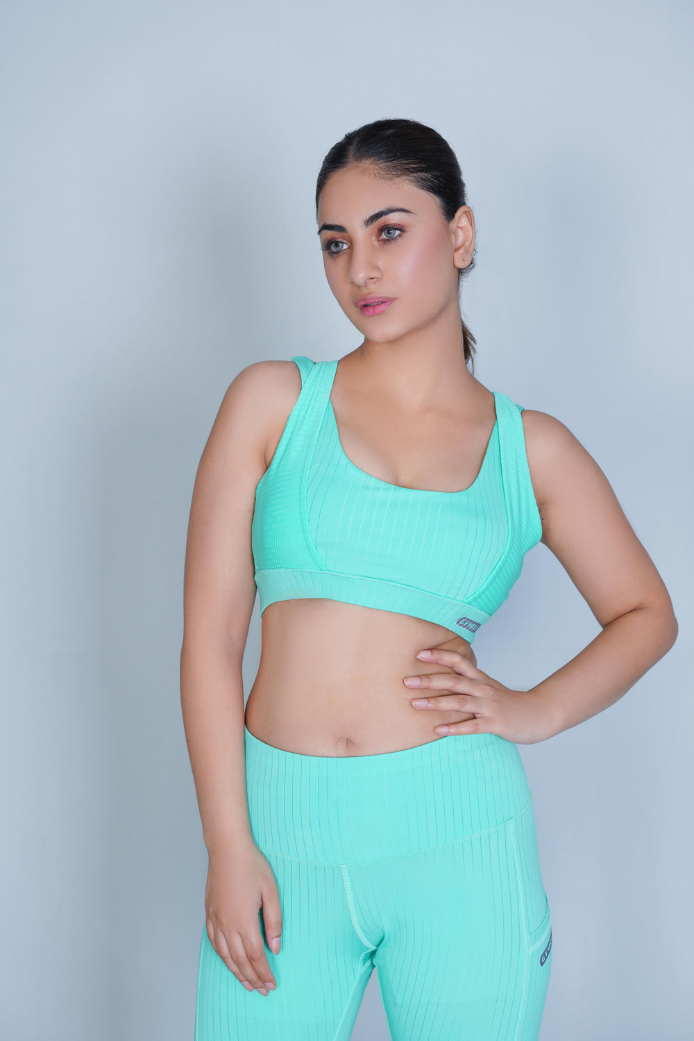Classic Vent Set  - Blue (Sports Bra + Legging)