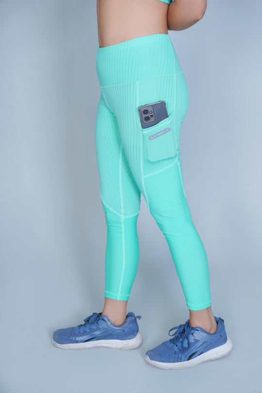Classic Vent Set  - Blue (Sports Bra + Legging)