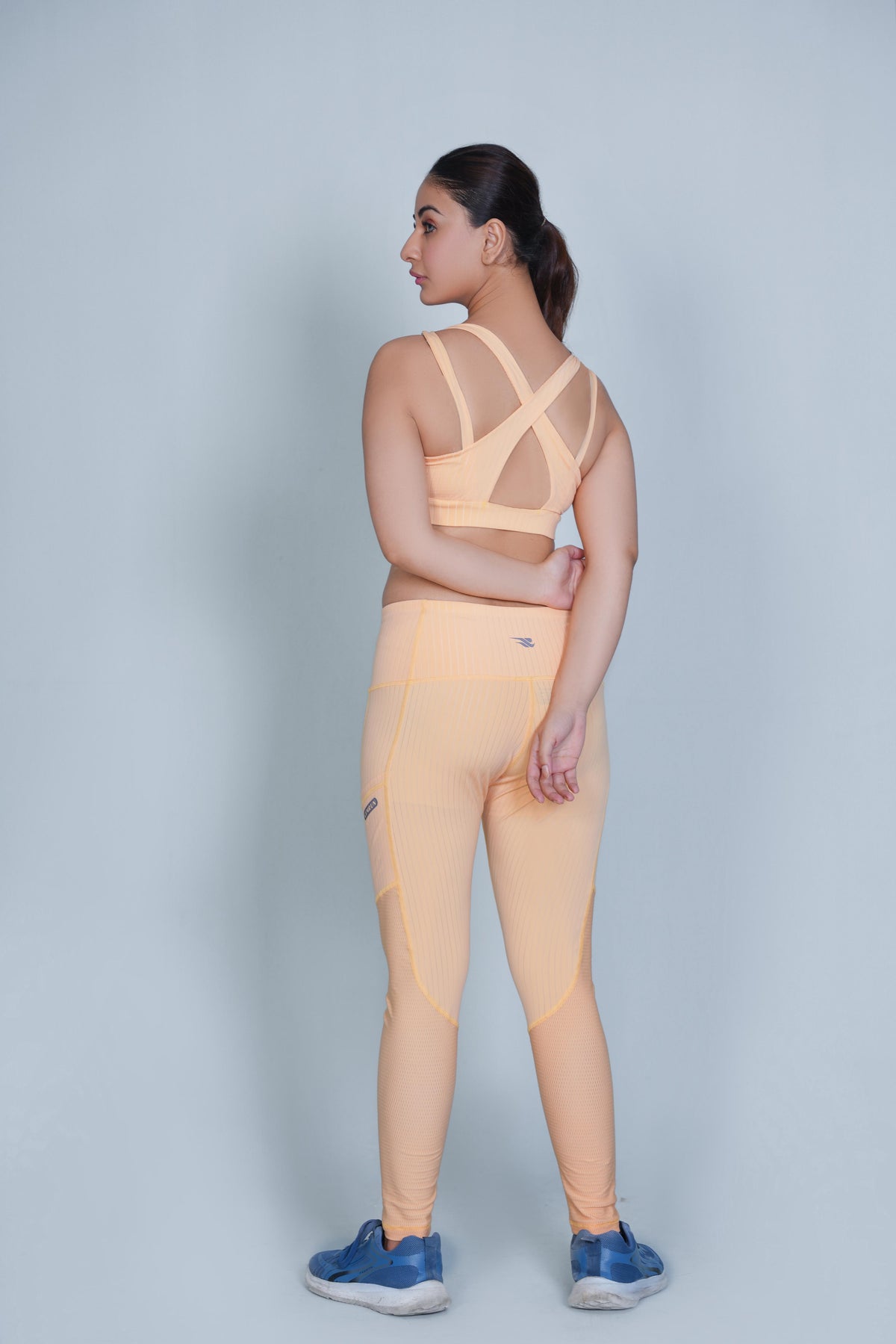 Classic Vent Set- Orange (Sports Bra + Legging)