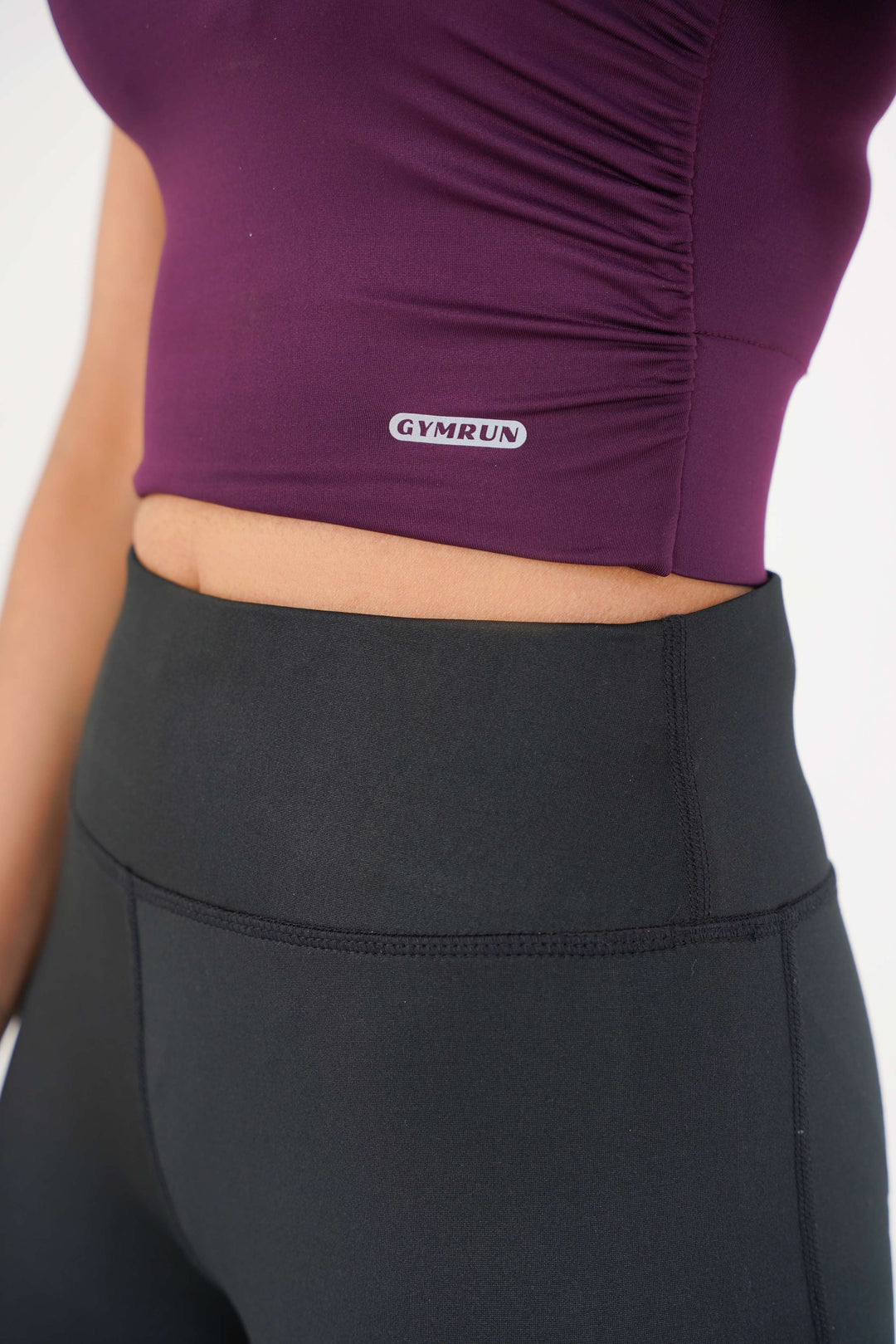 V Neck Cropped T-Shirt