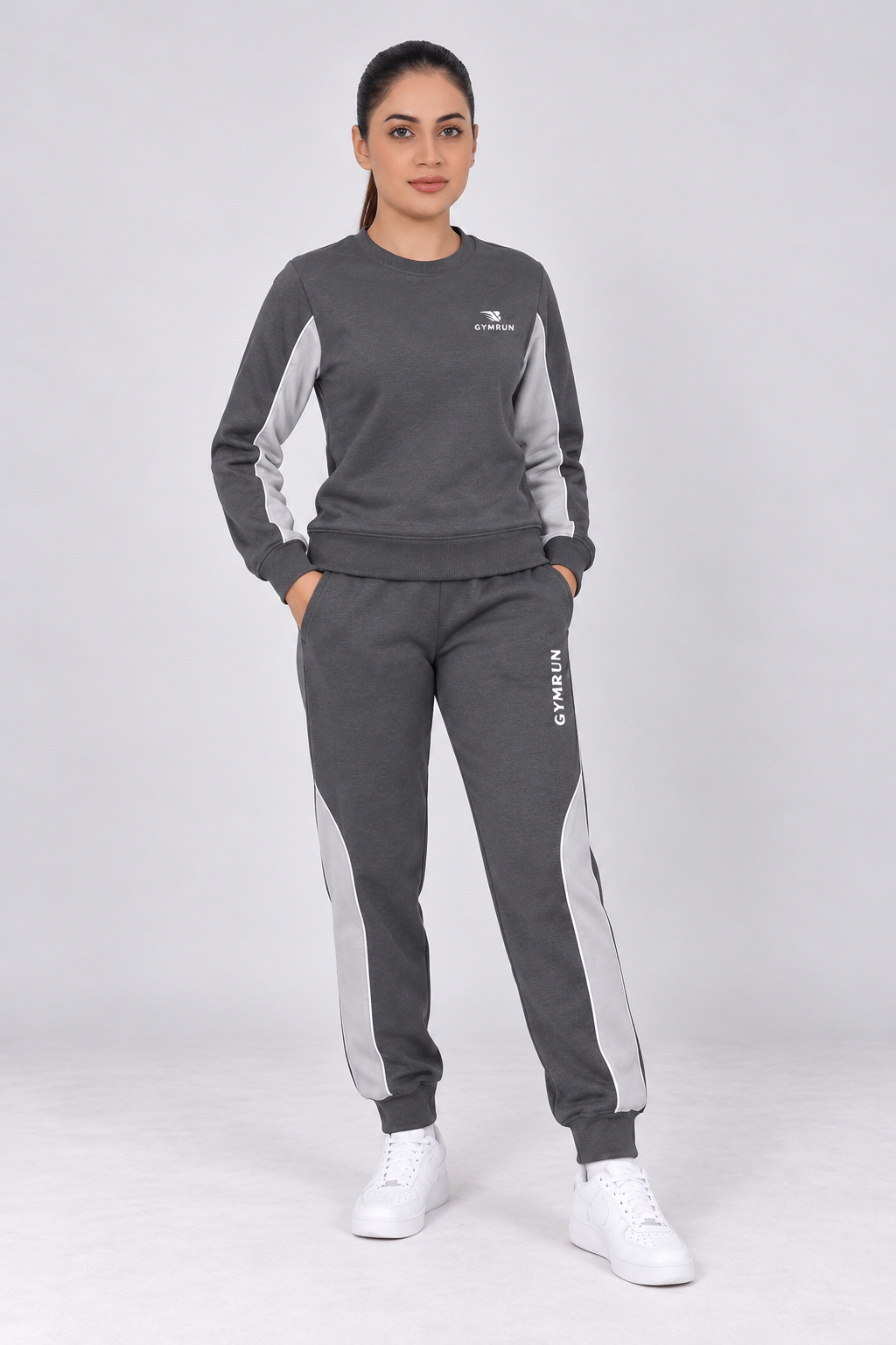Stride Edge Set - Charcoal/Heather Grey Gymrun