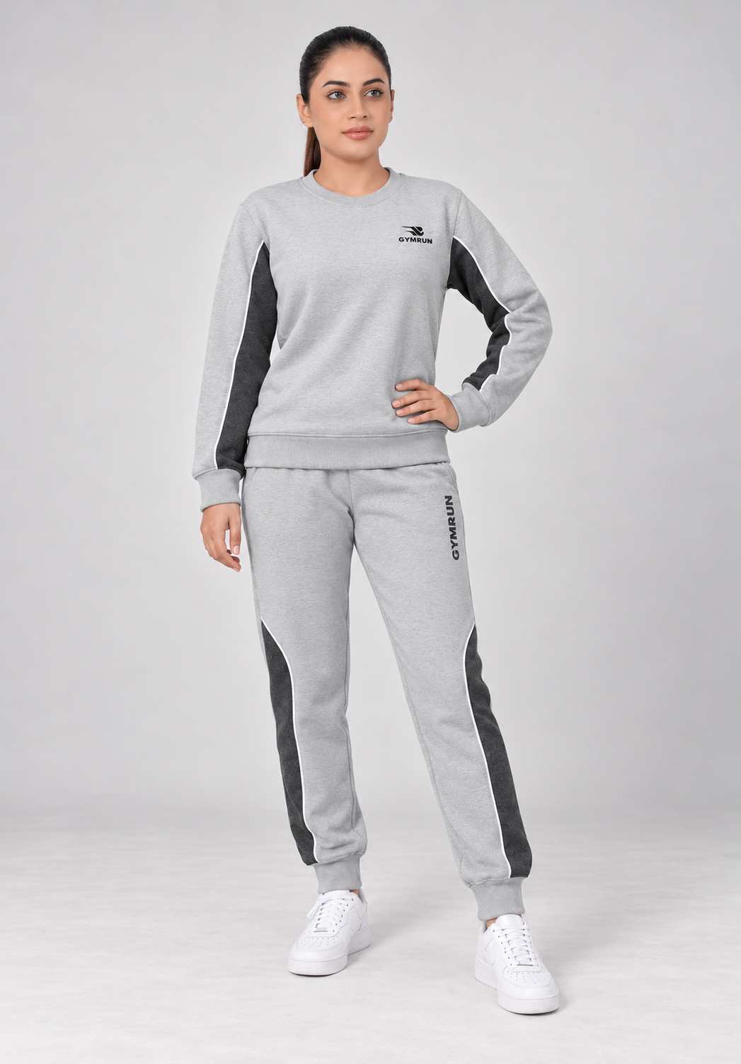 Stride Edge Set - Heather Grey/Charcoal Gymrun