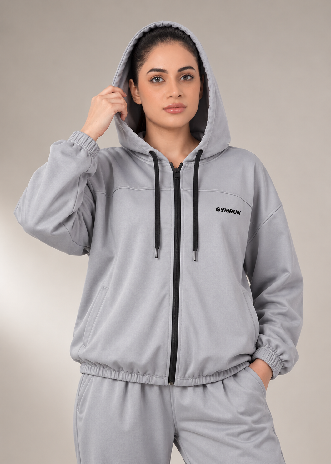 Zero Fit Hoodie - Grey Gymrun