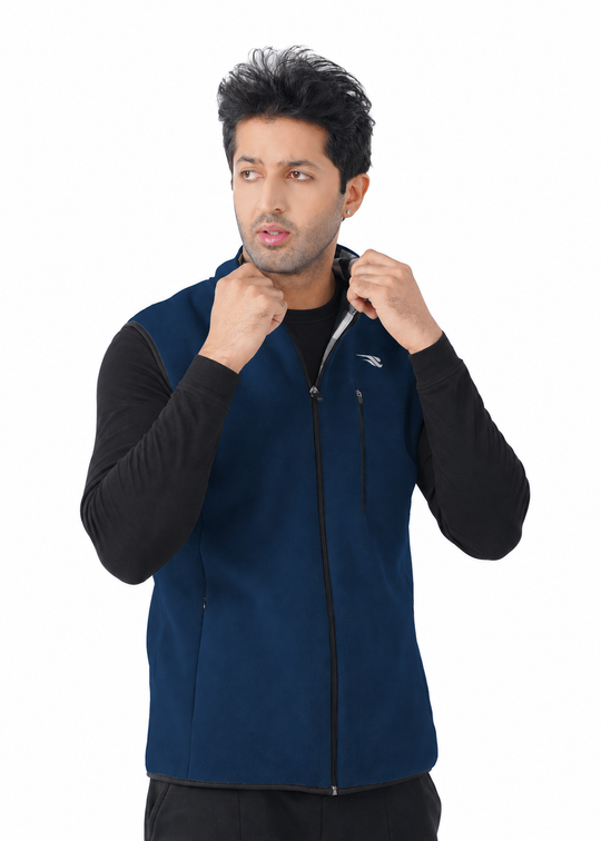 Comfy Polar Vest - Navy GYMRUN Activewear