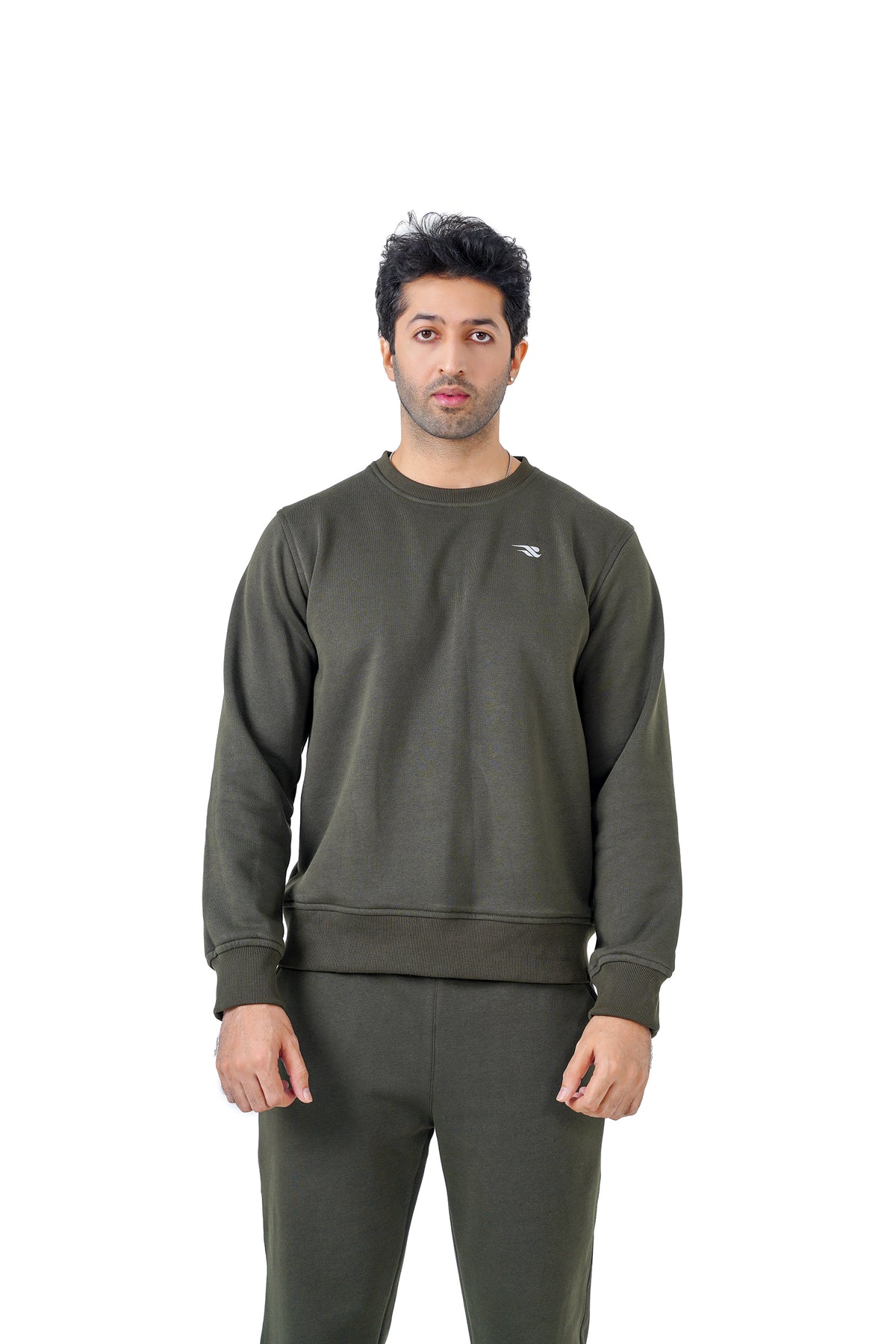 Lounge Ease Fleece Pullover - Olive