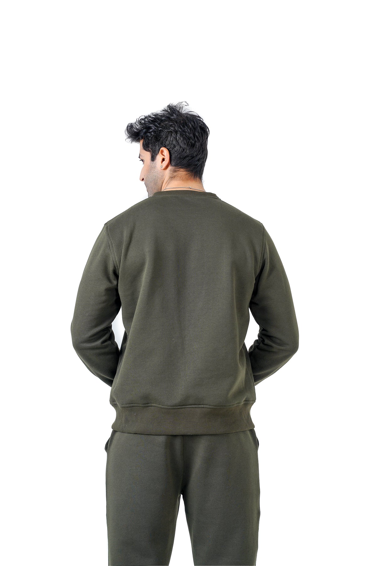 Lounge Ease Fleece Pullover - Olive