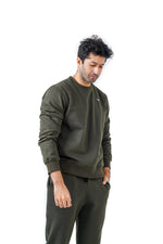 Lounge Ease Fleece Pullover - Olive